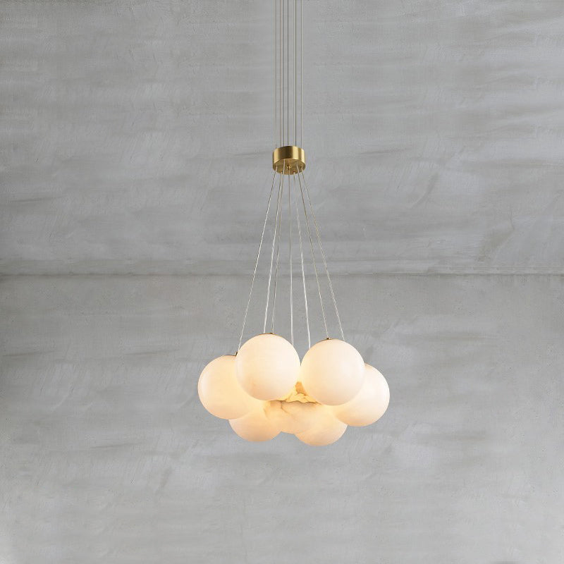 Lunar Alabaster Cluster Chandelier - Letslighting