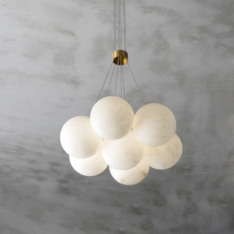 Lunar Alabaster Cluster Chandelier - Letslighting