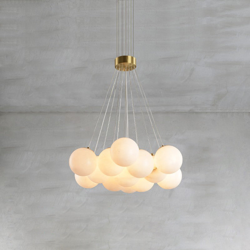 Lunar Alabaster Cluster Chandelier - Letslighting