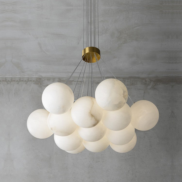 Lunar Alabaster Cluster Chandelier - Letslighting