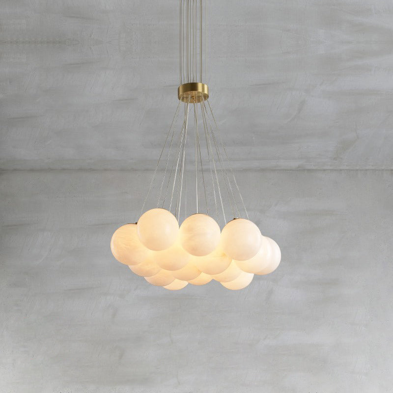 Lunar Alabaster Cluster Chandelier - Letslighting