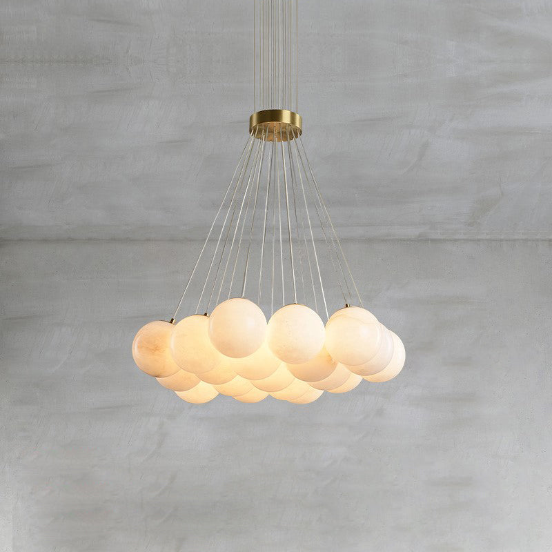 Lunar Alabaster Cluster Chandelier - Letslighting