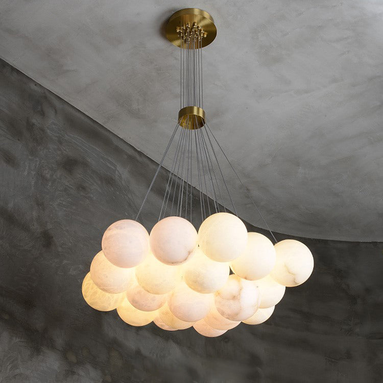 Lunar Alabaster Cluster Chandelier - Letslighting