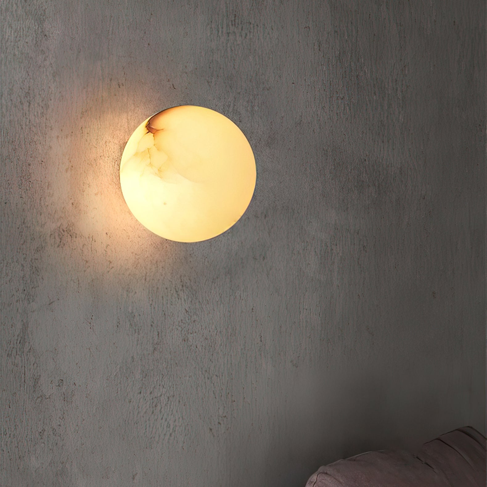 Kristy Alabaster Mini Orb Wall Lamp - Letslighting