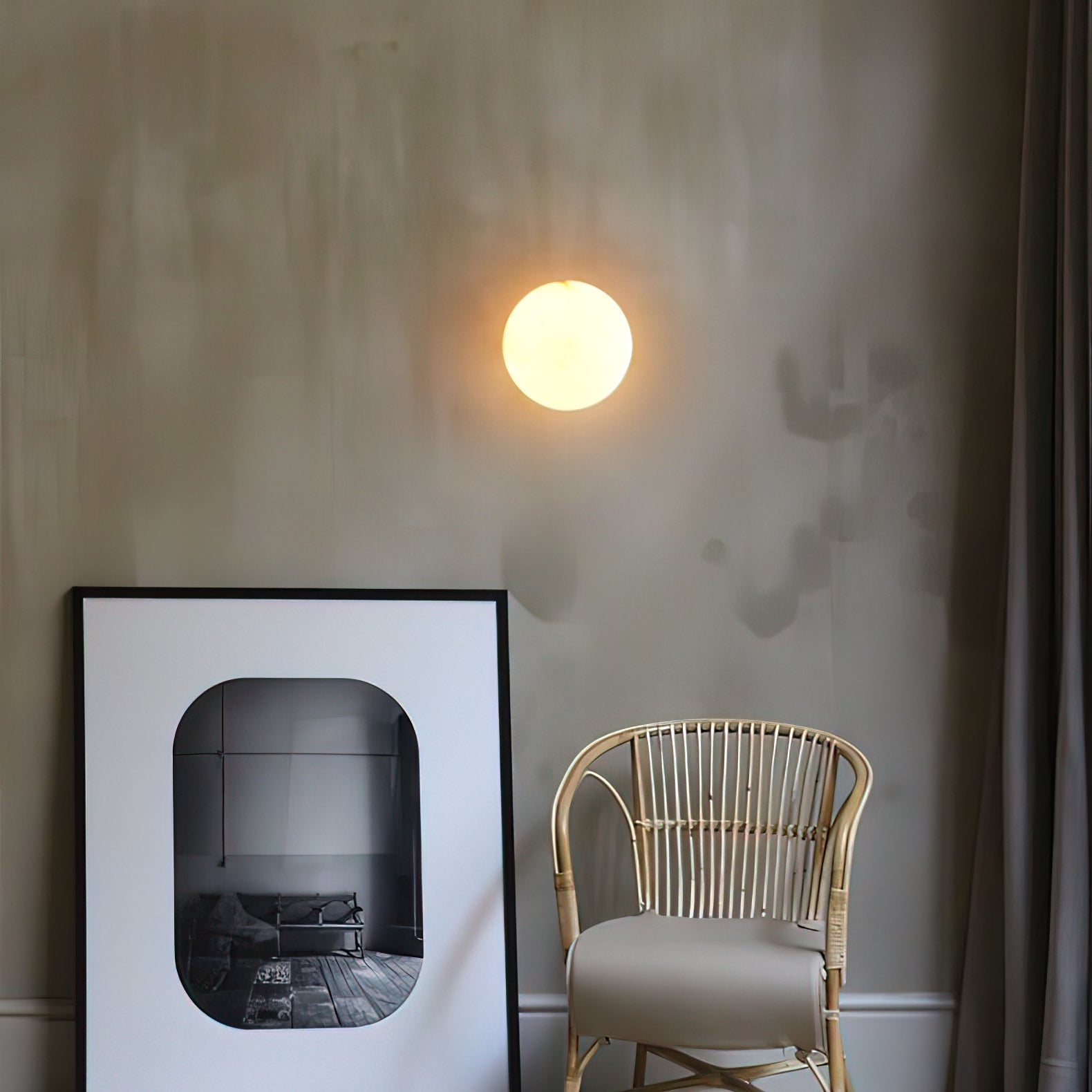 Kristy Alabaster Mini Orb Wall Lamp - Letslighting