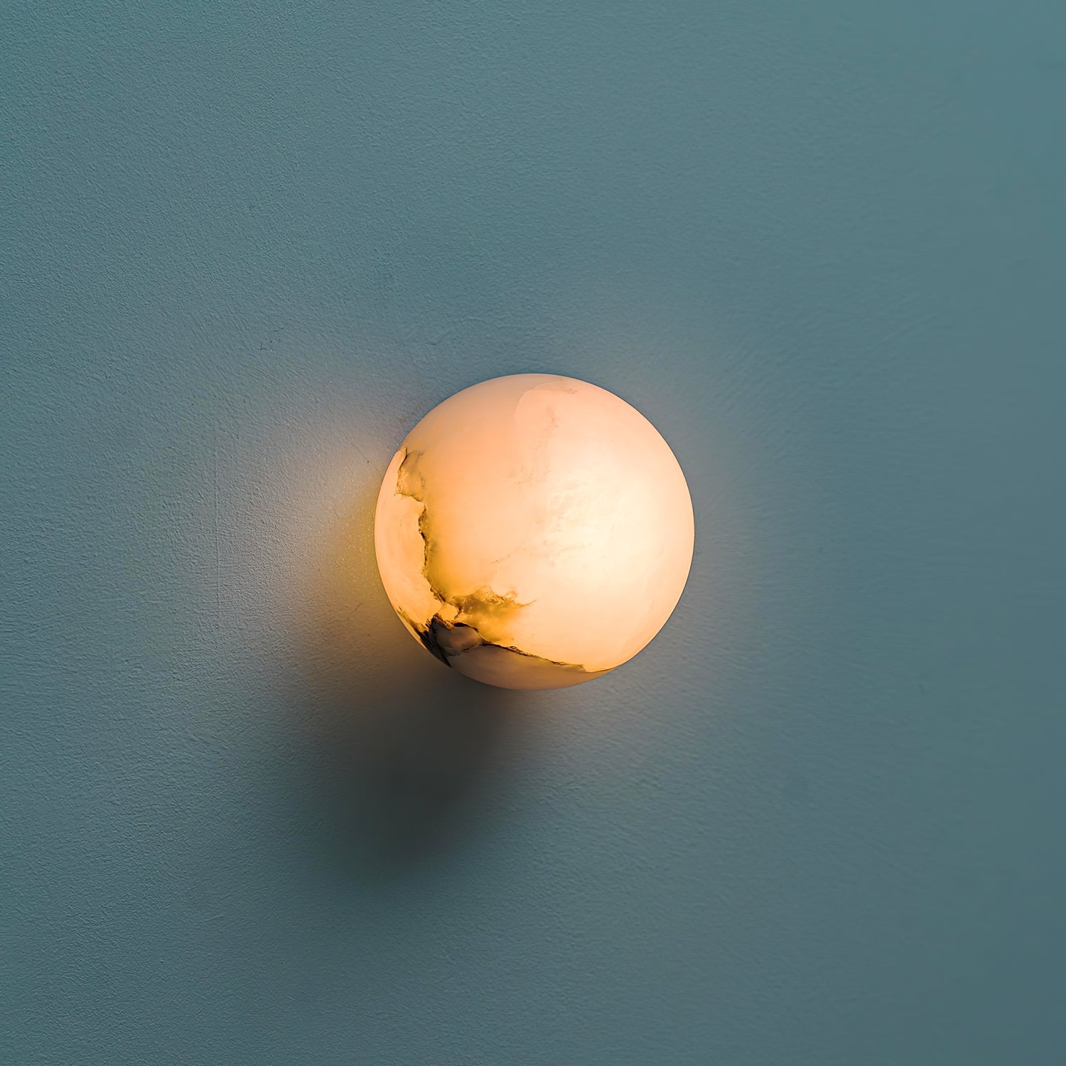 Kristy Alabaster Mini Orb Wall Lamp - Letslighting