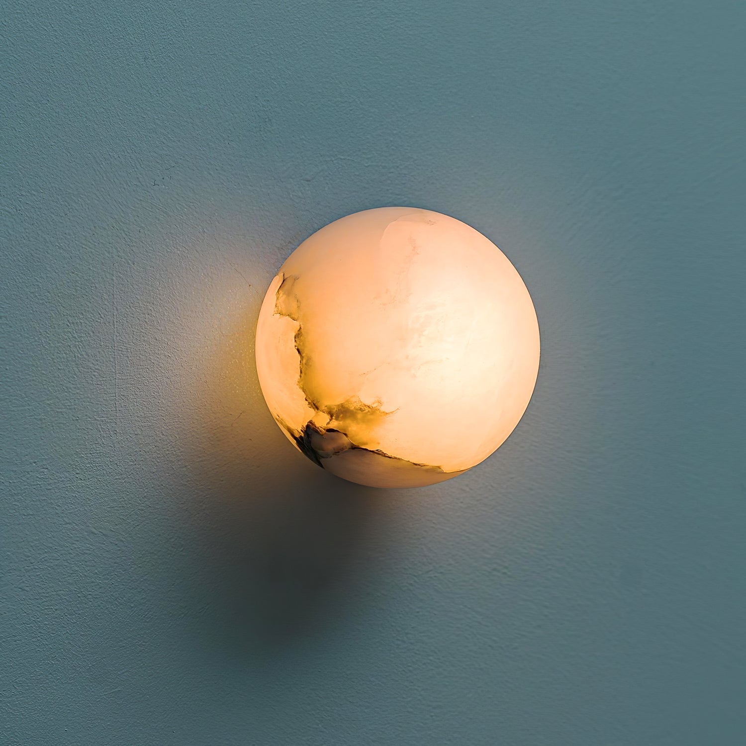 Kristy Alabaster Mini Orb Wall Lamp - Letslighting