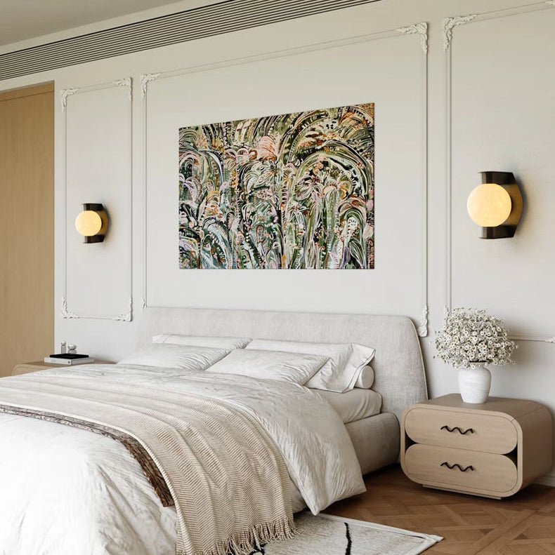 Orb Modern Alabaster Sconce