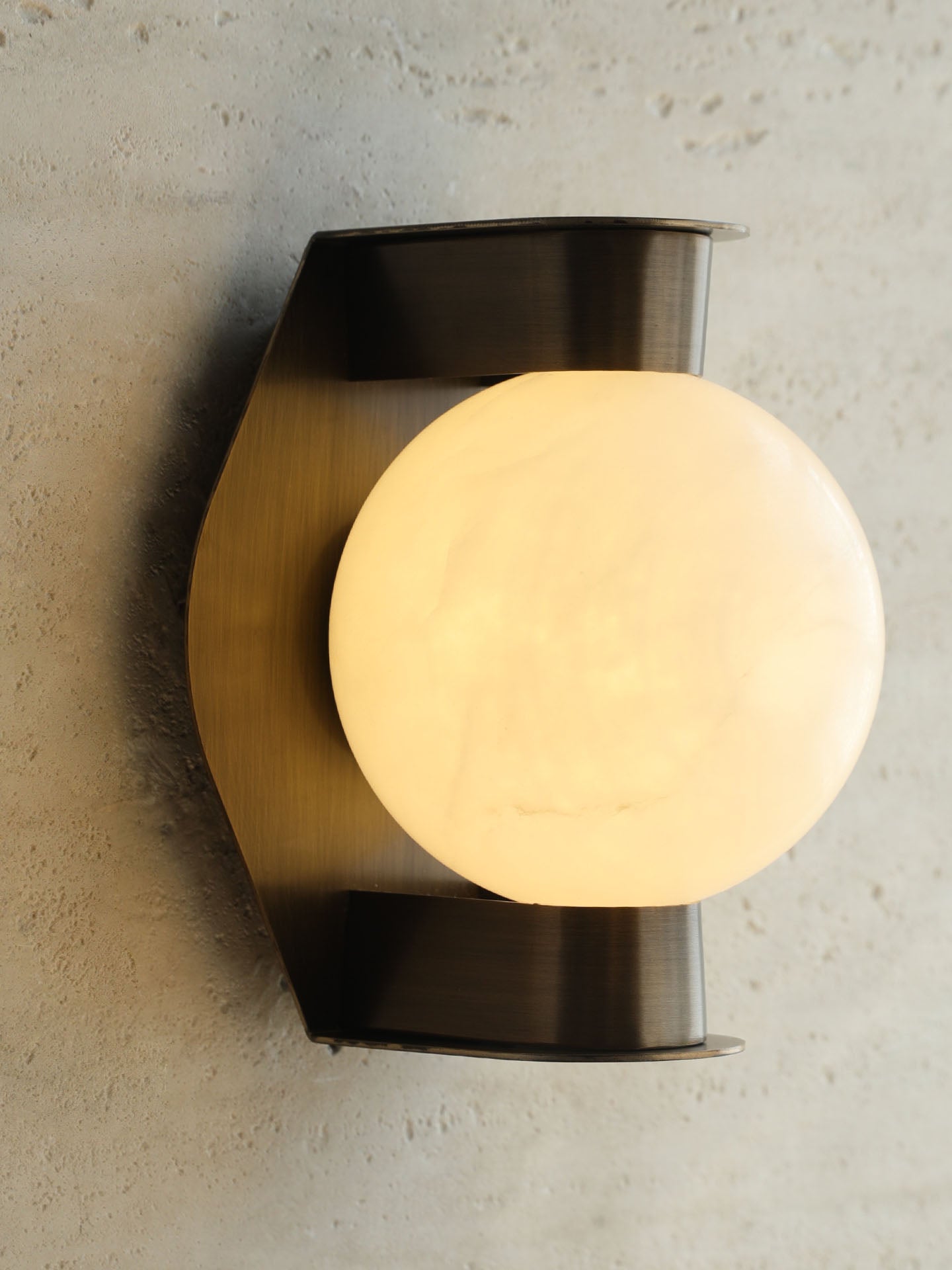 Orb Modern Alabaster Sconce