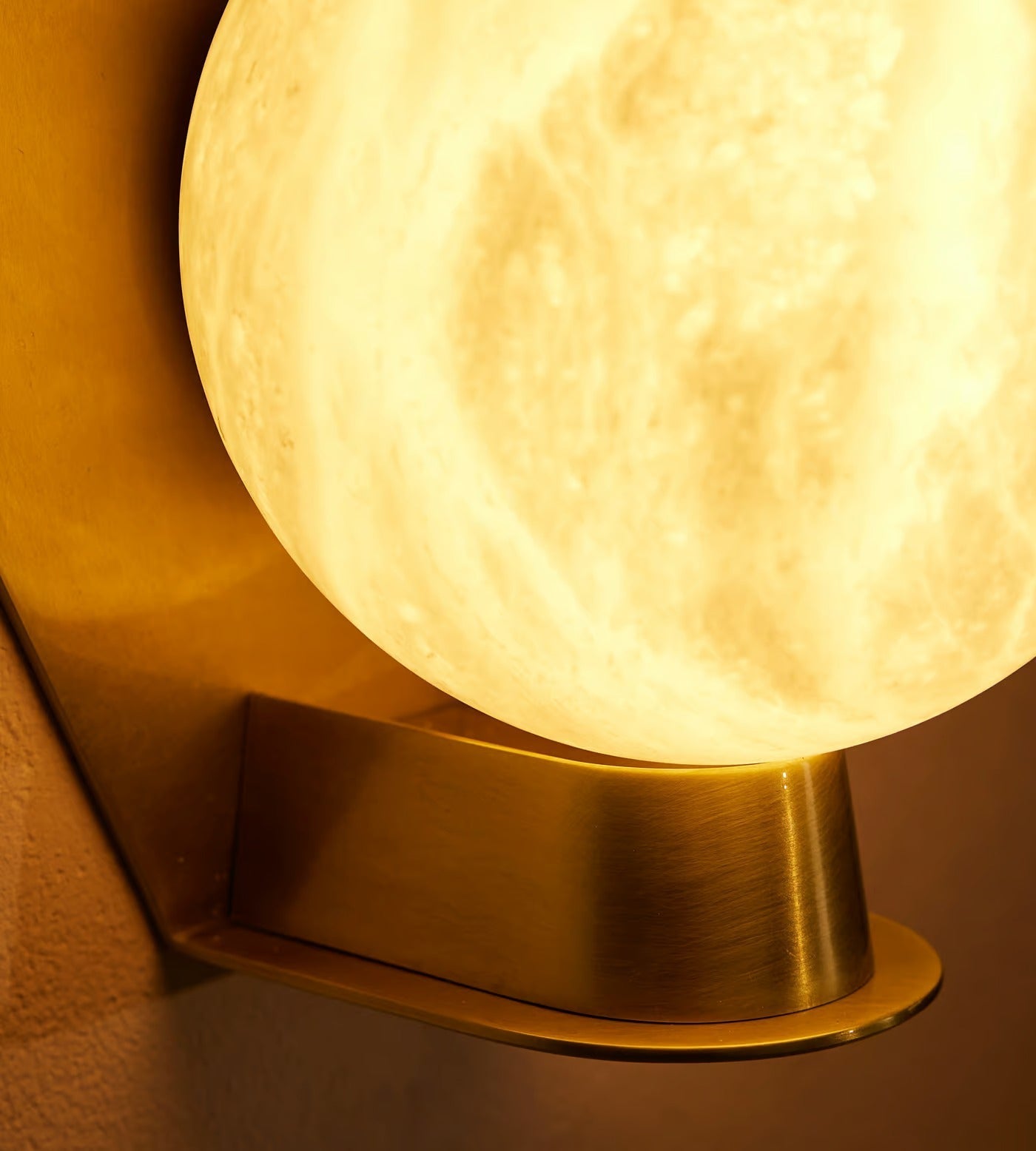 Orb Modern Alabaster Sconce