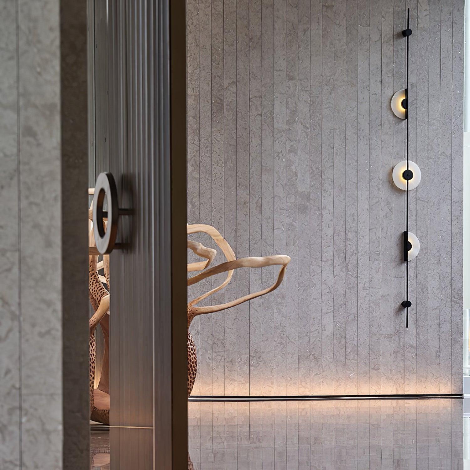 Edria Minimalist Alabaster Wall Light - Letslighting
