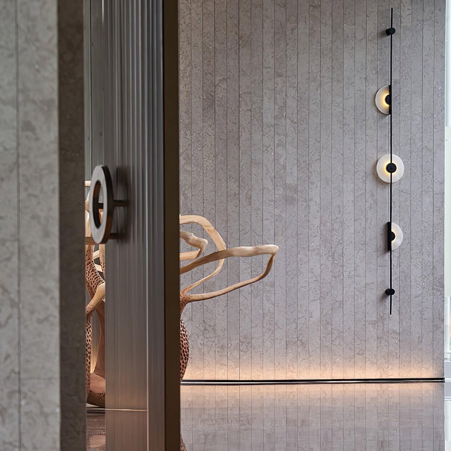 Edria Minimalist Alabaster Wall Light - Letslighting