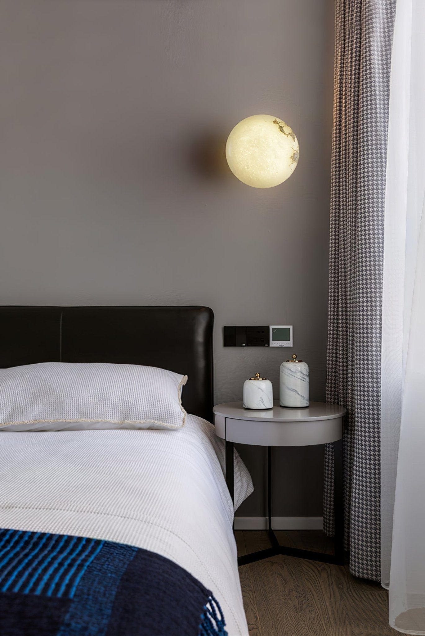 Vanorara Minimalist Alabaster Flush Mount Ceiling Light - Letslighting
