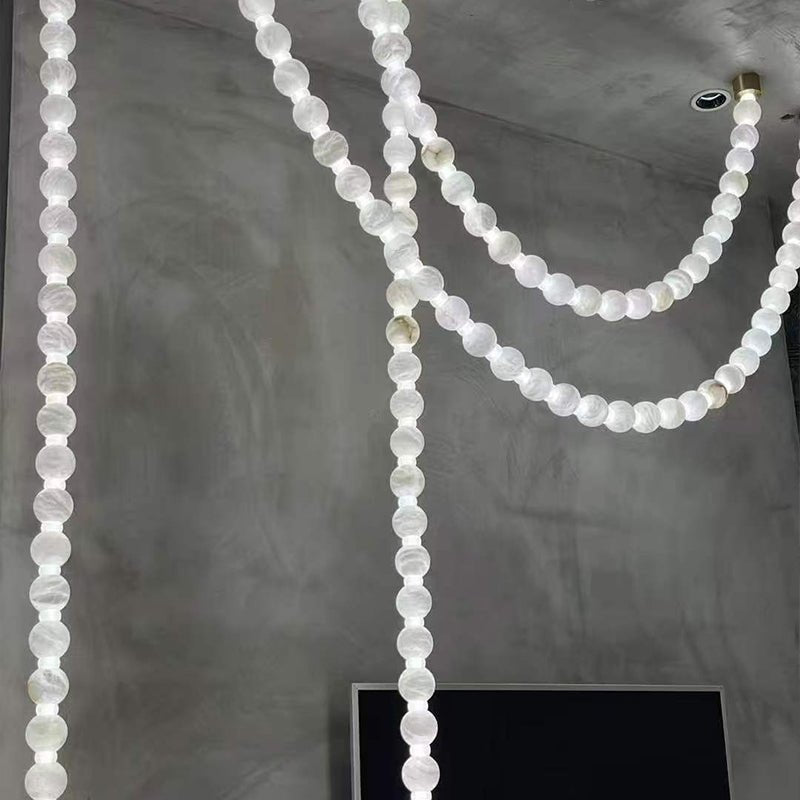 Alabaster Pearl Necklace Chandelier - Letslighting