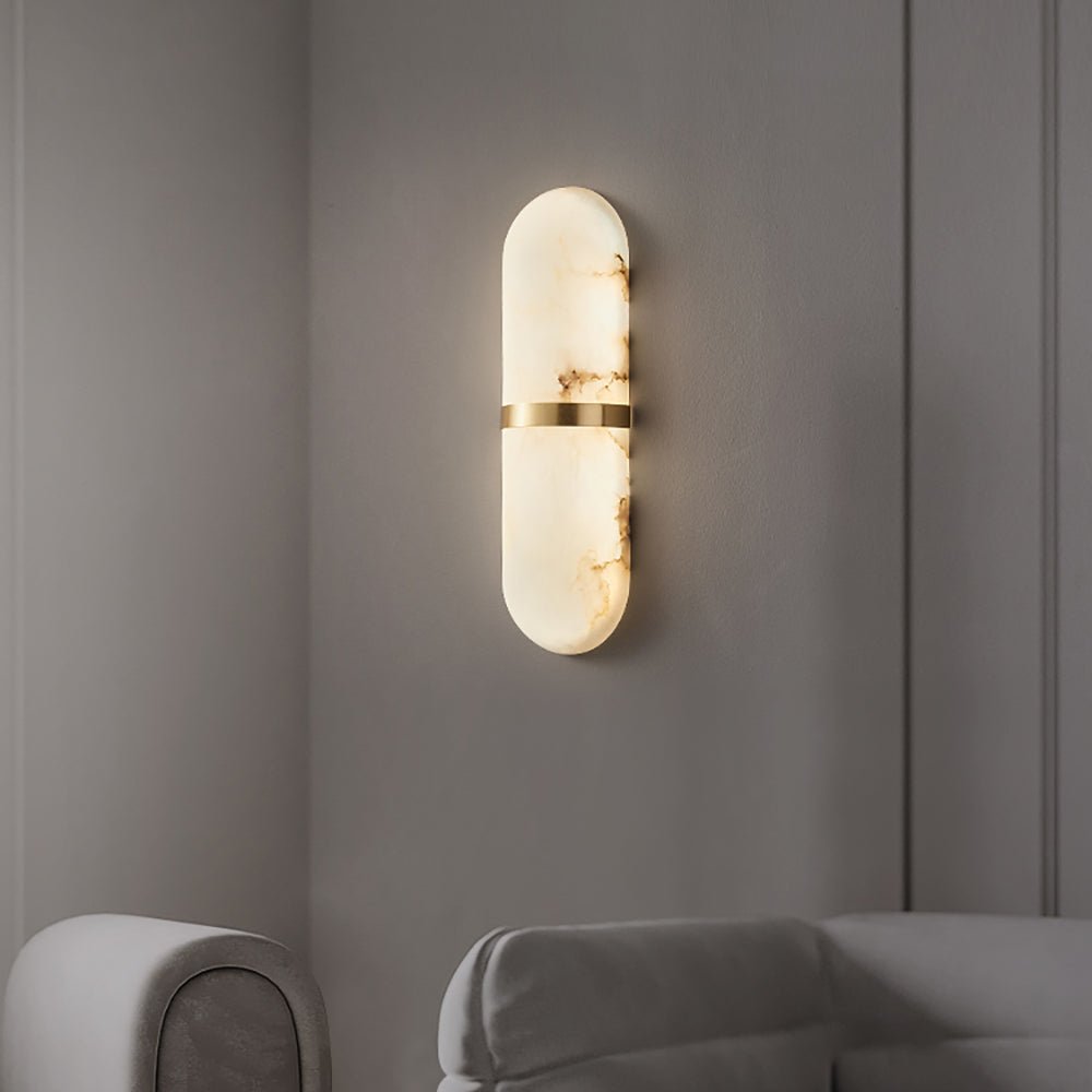 Ostruvyd Luxury Pill Alabaster Wall Lamp - Letslighting