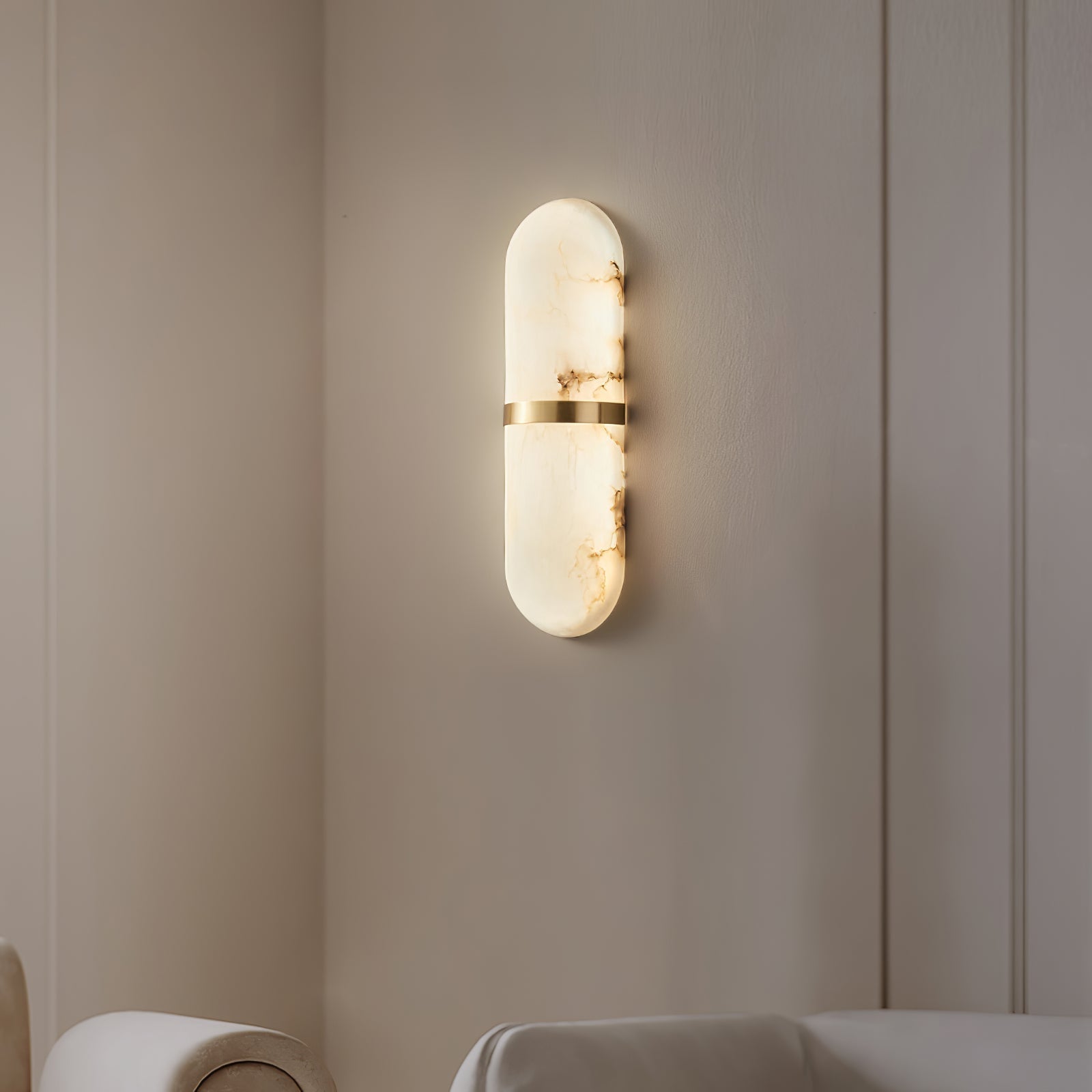 Ostruvyd Luxury Pill Alabaster Wall Lamp - Letslighting
