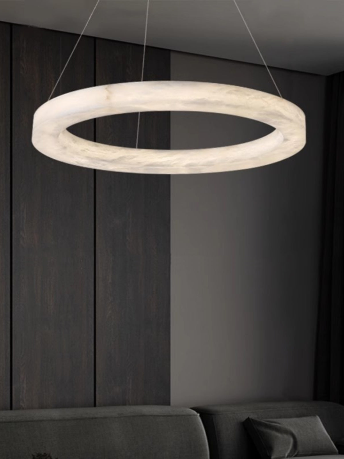 Plotuvyn Luxury Ring Alabaster Chandelier - Letslighting