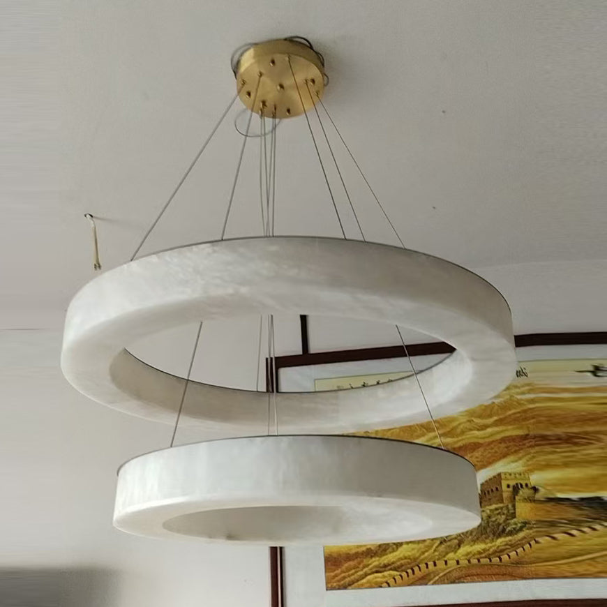 Plotuvyn Luxury Ring Alabaster Chandelier - Letslighting