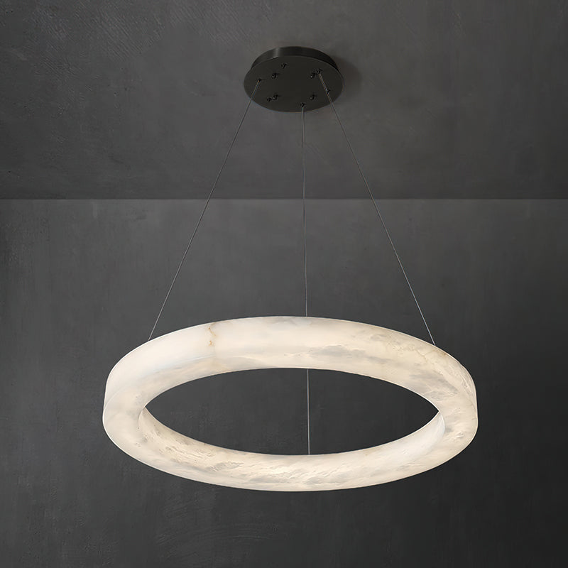 Plotuvyn Luxury Ring Alabaster Chandelier - Letslighting