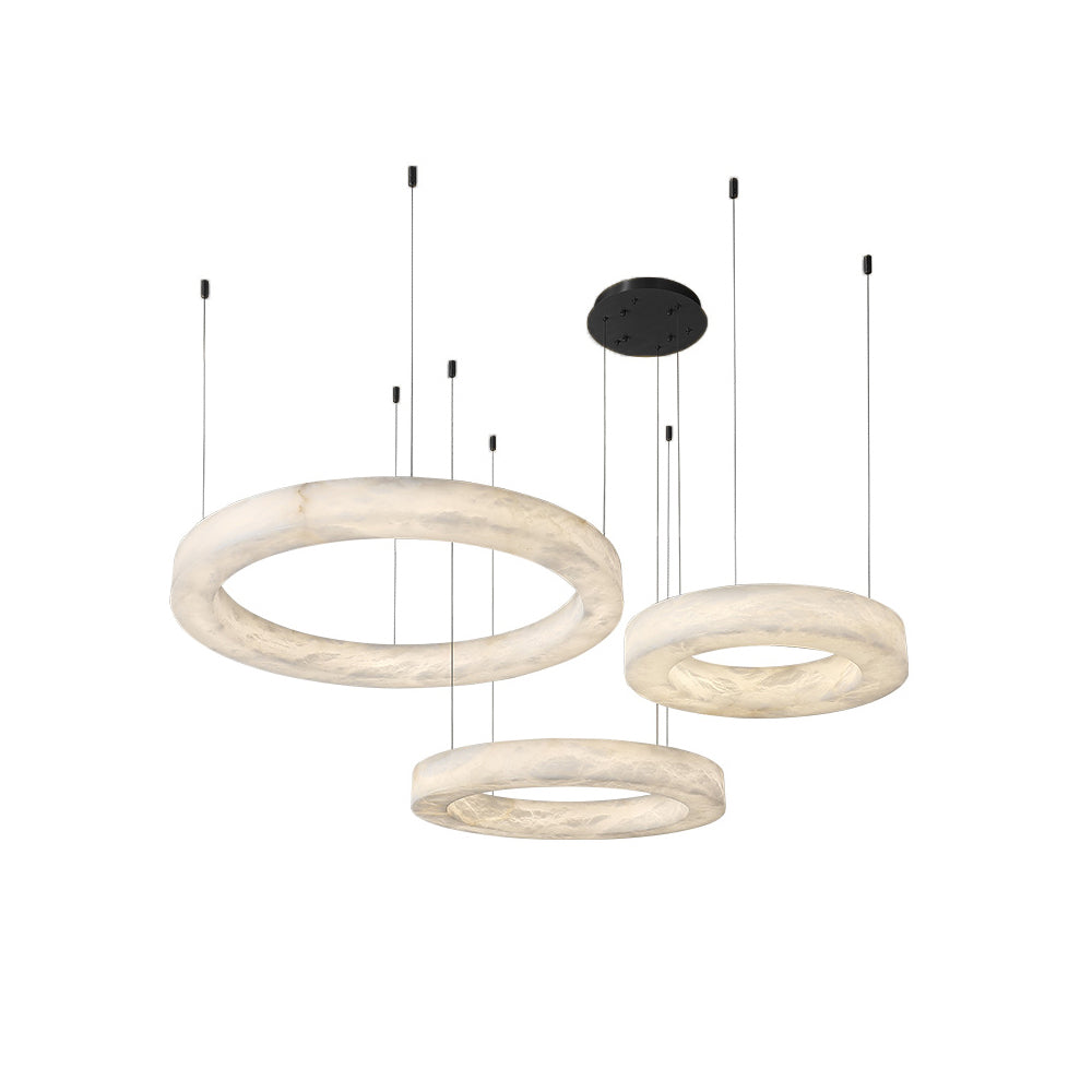 Plotuvyn Luxury Ring Alabaster Chandelier - Letslighting