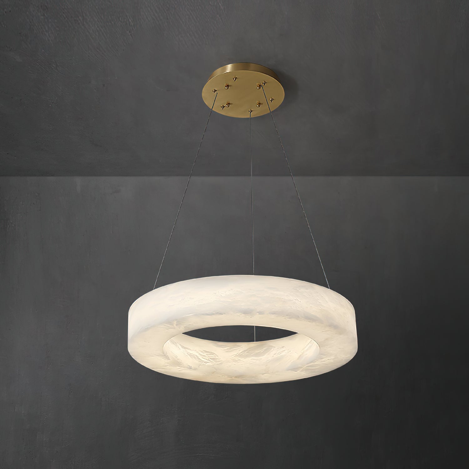 Plotuvyn Luxury Ring Alabaster Chandelier - Letslighting
