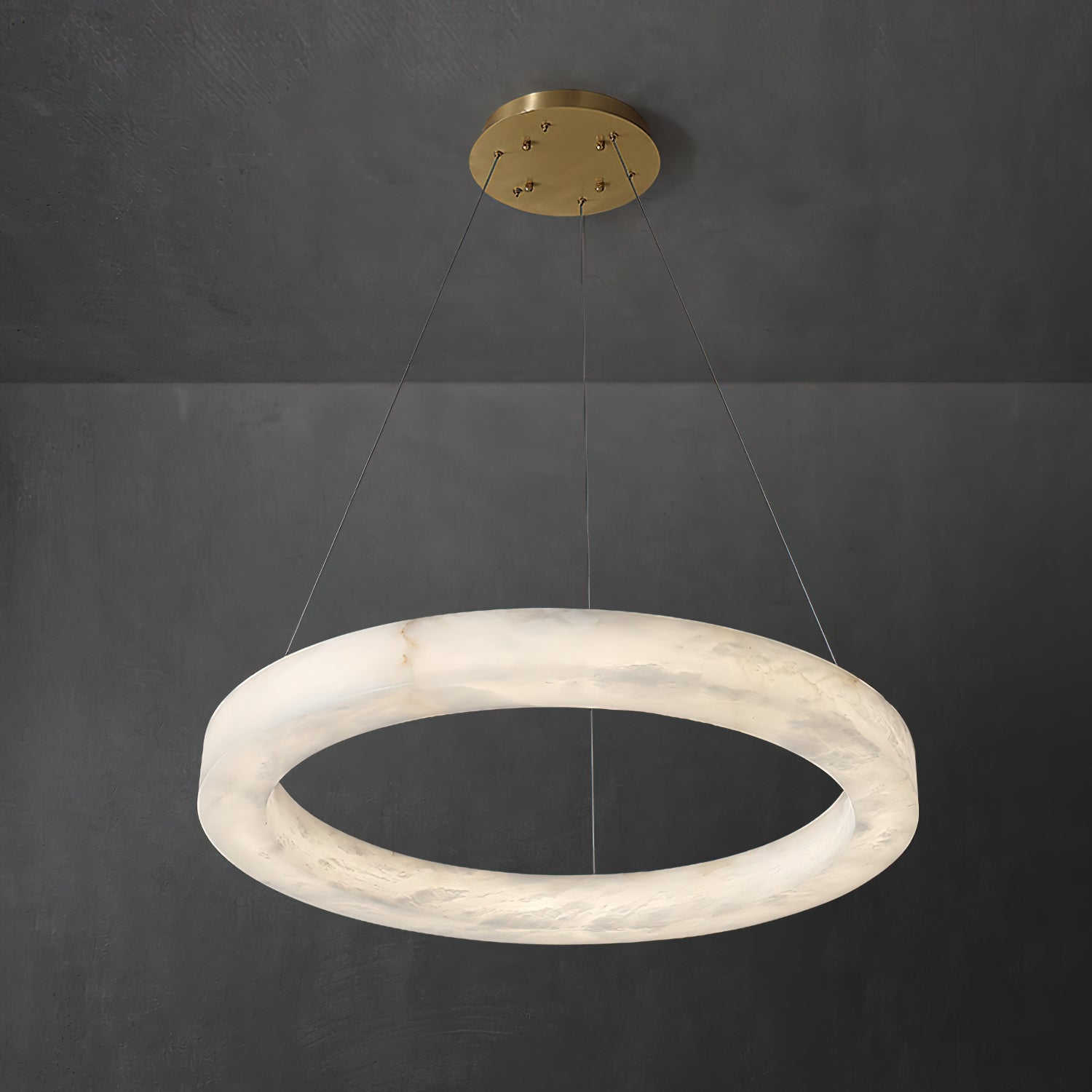 Plotuvyn Luxury Ring Alabaster Chandelier - Letslighting