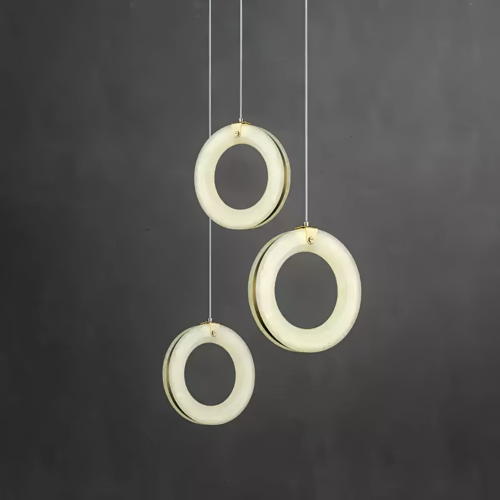 Alabaster Modern Metal Pendant Light
