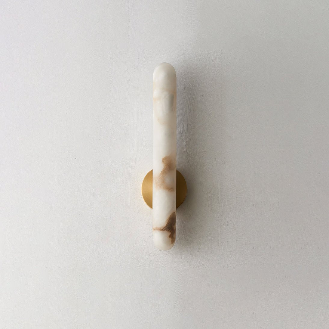 Rod Modern Alabaster & Brass Sconce