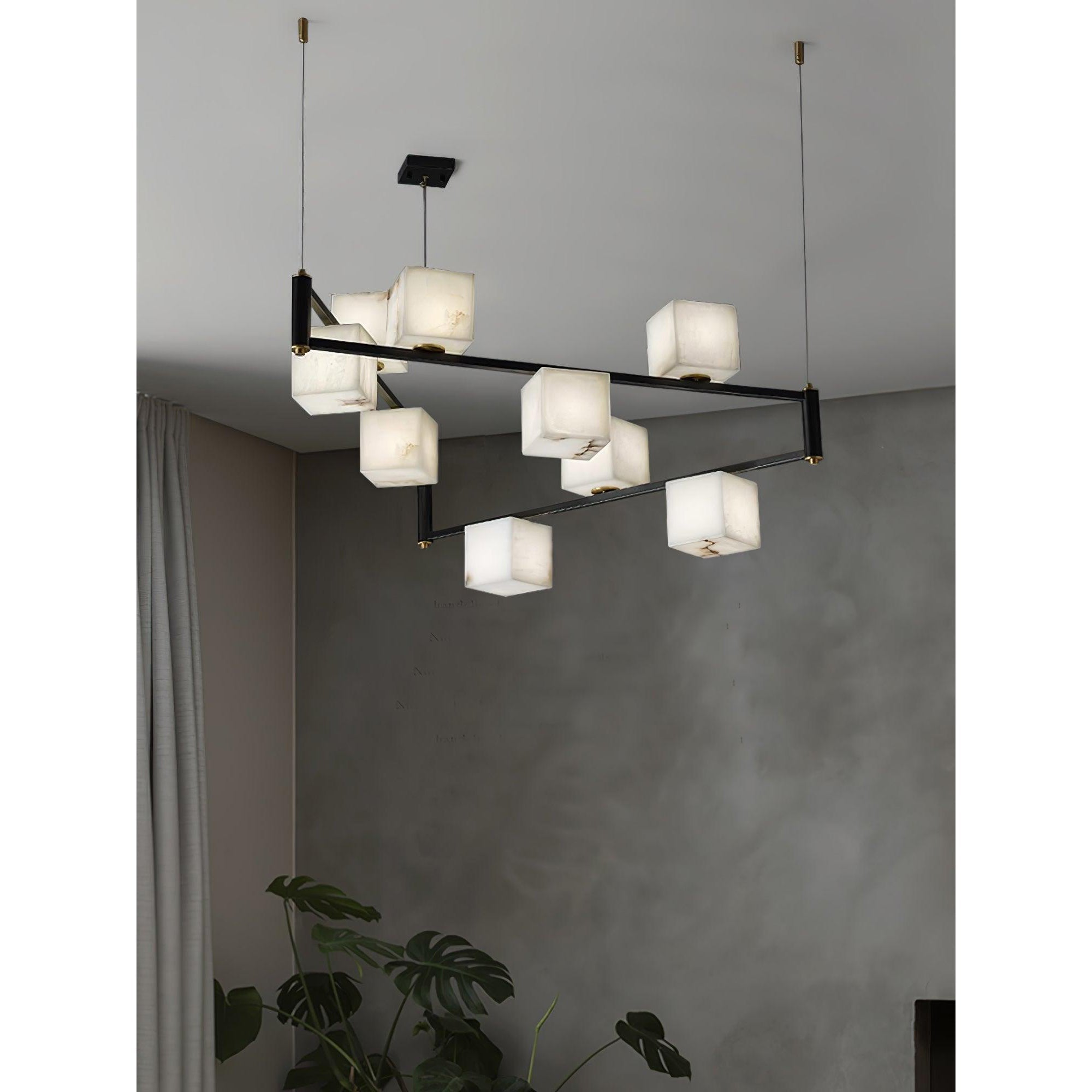 Ostruvye Individual Creativity Box Alabaster Chandelier - Letslighting