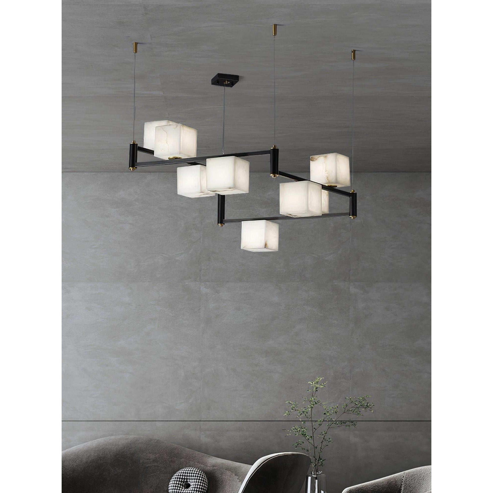 Ostruvye Individual Creativity Box Alabaster Chandelier - Letslighting