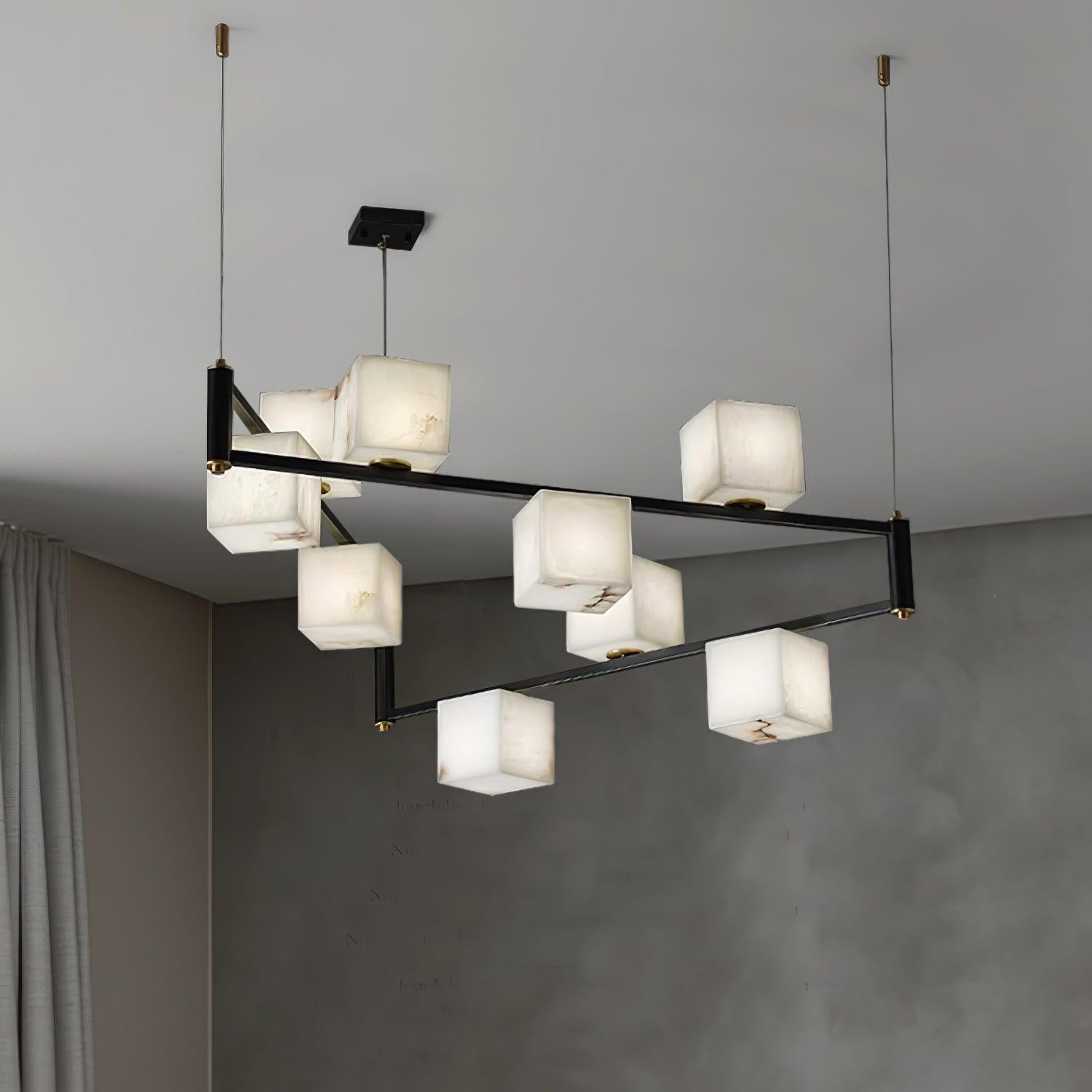 Ostruvye Individual Creativity Box Alabaster Chandelier - Letslighting