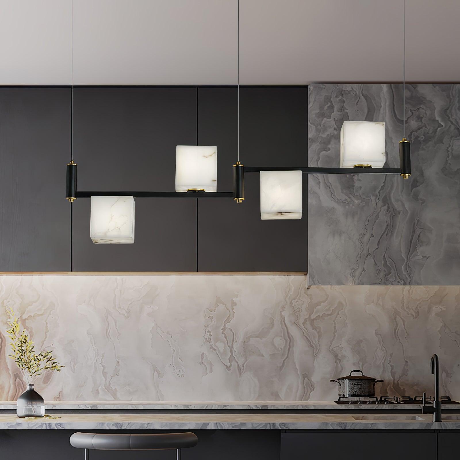 Ostruvye Individual Creativity Box Alabaster Chandelier - Letslighting