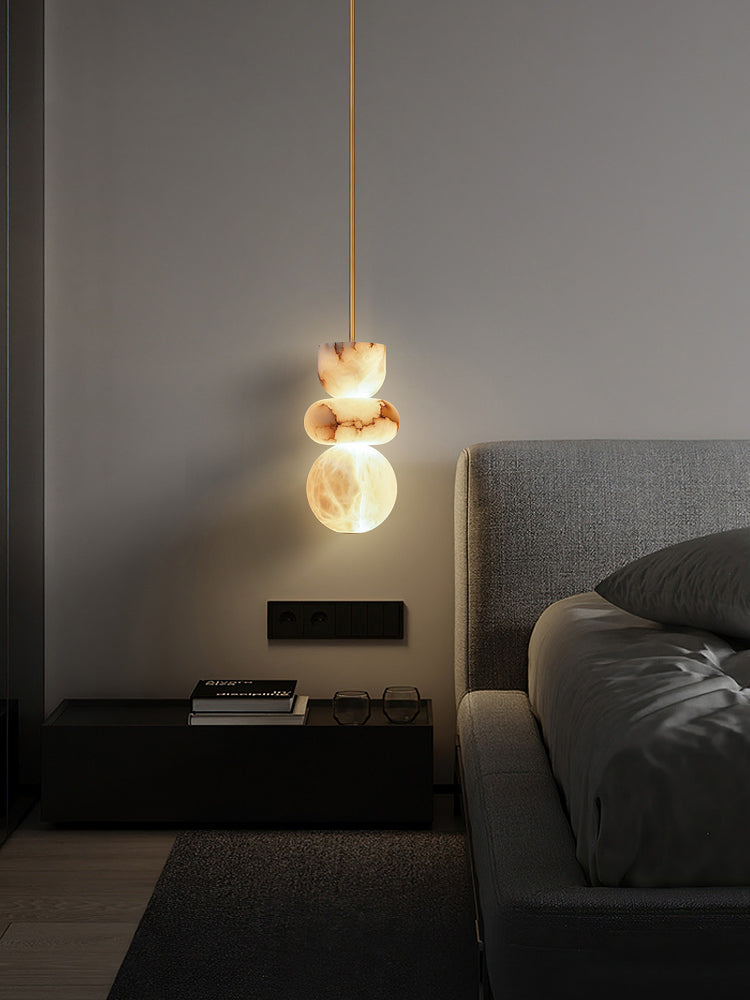 Irregular Shape Alabaster Pendant Light - Letslighting