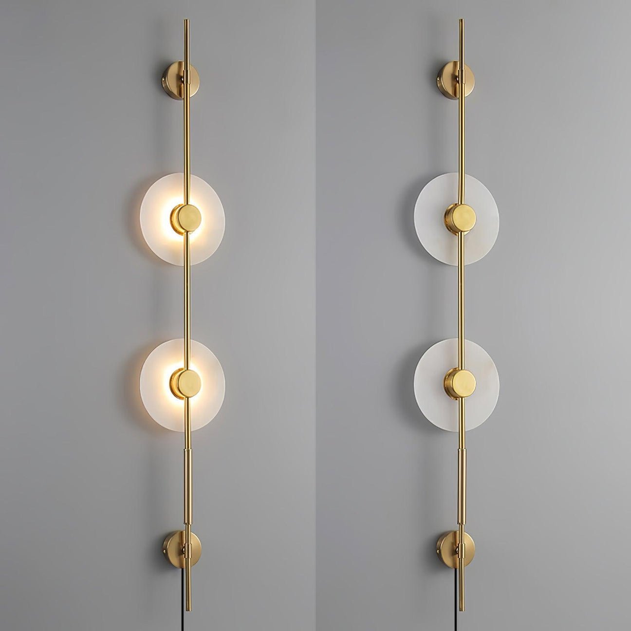 Edria Minimalist Alabaster Wall Light - Letslighting