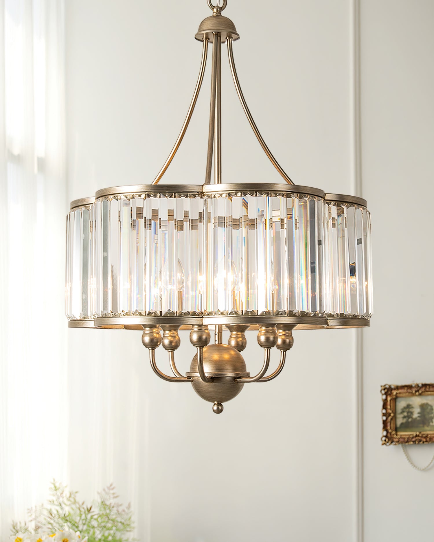 Alaisha Crystal Chandelier Elegant Lighting Fixture - Letslighting