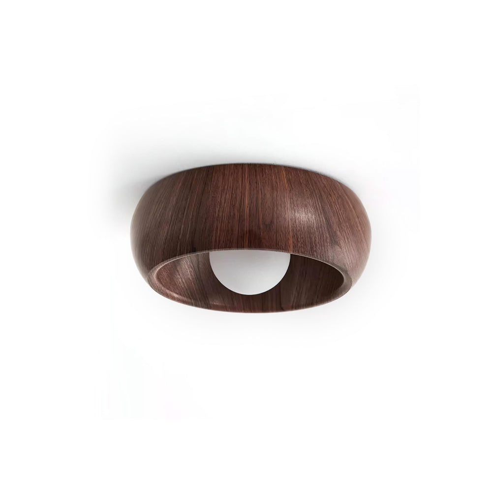Alana Ceiling Light Minimalist Wood Finish Fixture - Letslighting