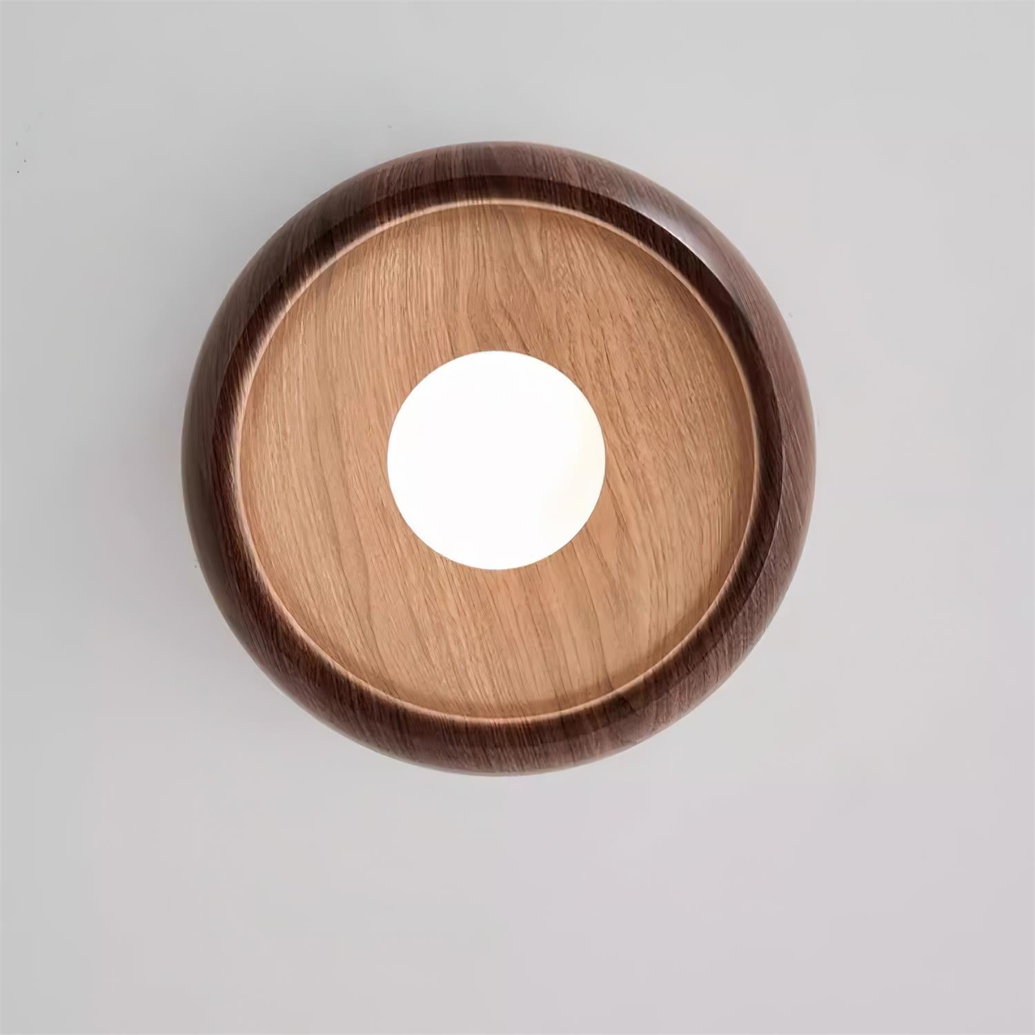 Alana Ceiling Light Minimalist Wood Finish Fixture - Letslighting