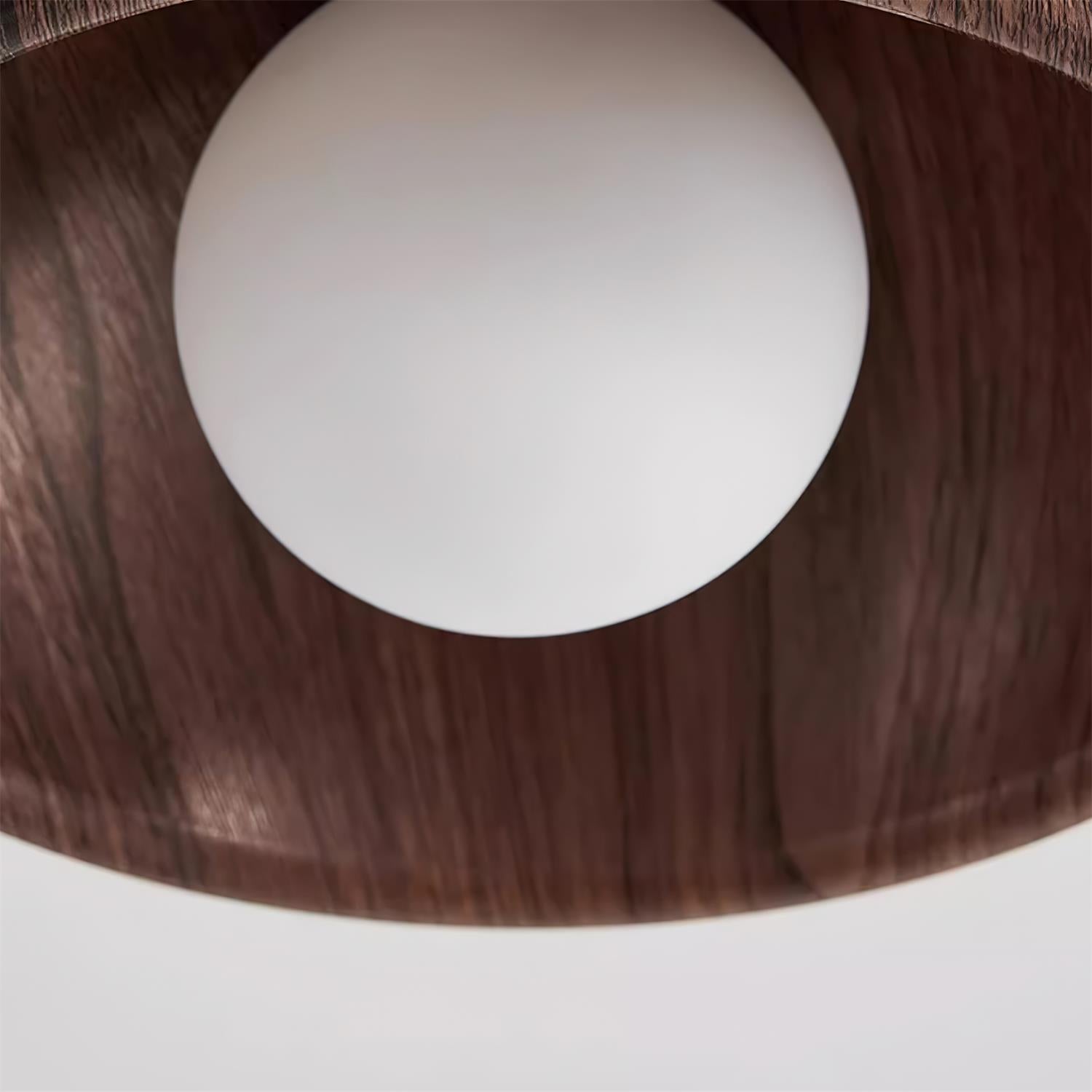 Alana Ceiling Light Minimalist Wood Finish Fixture - Letslighting