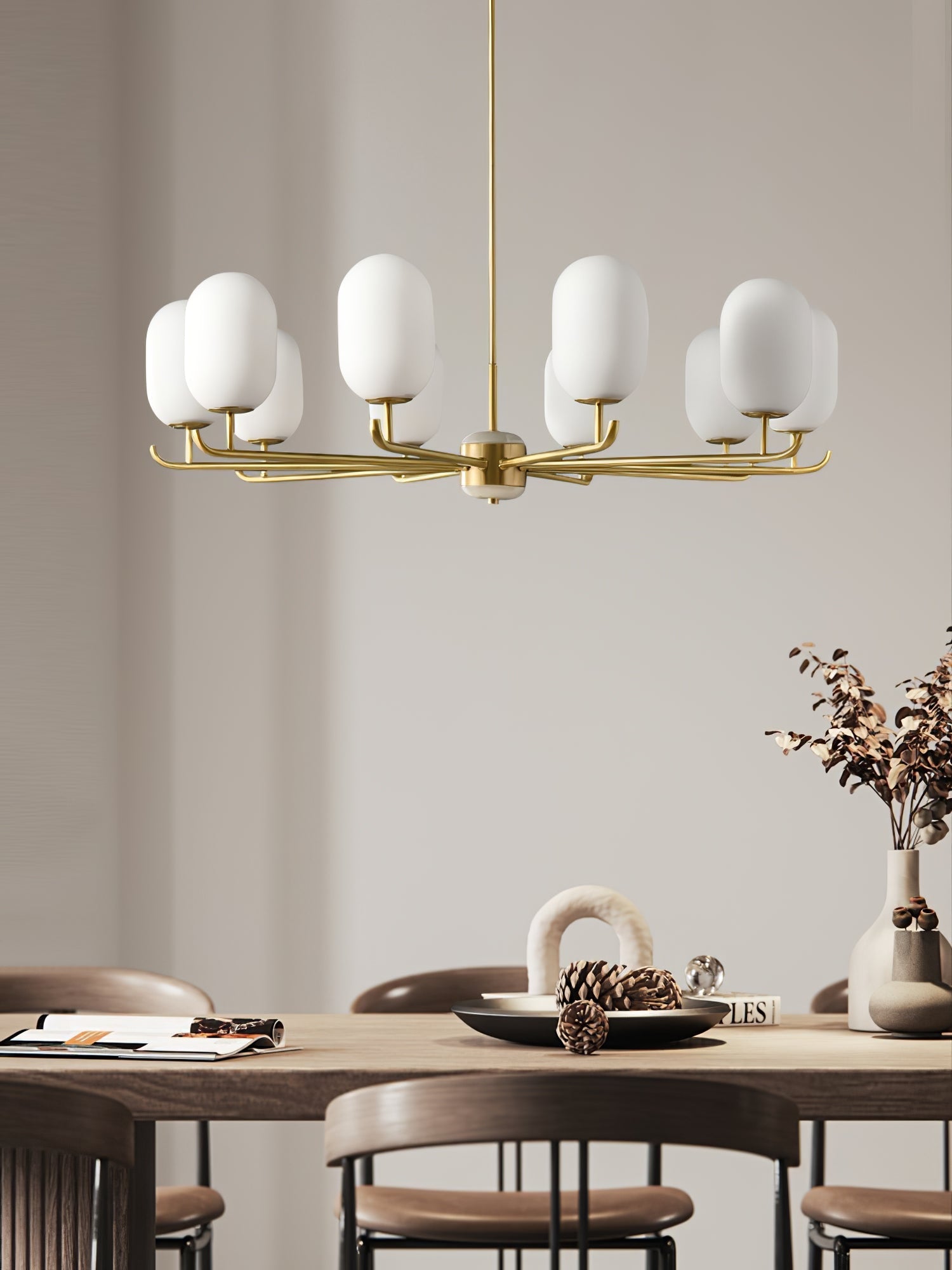 Sifuvyn Modern Geometric Glass Chandelier - Letslighting