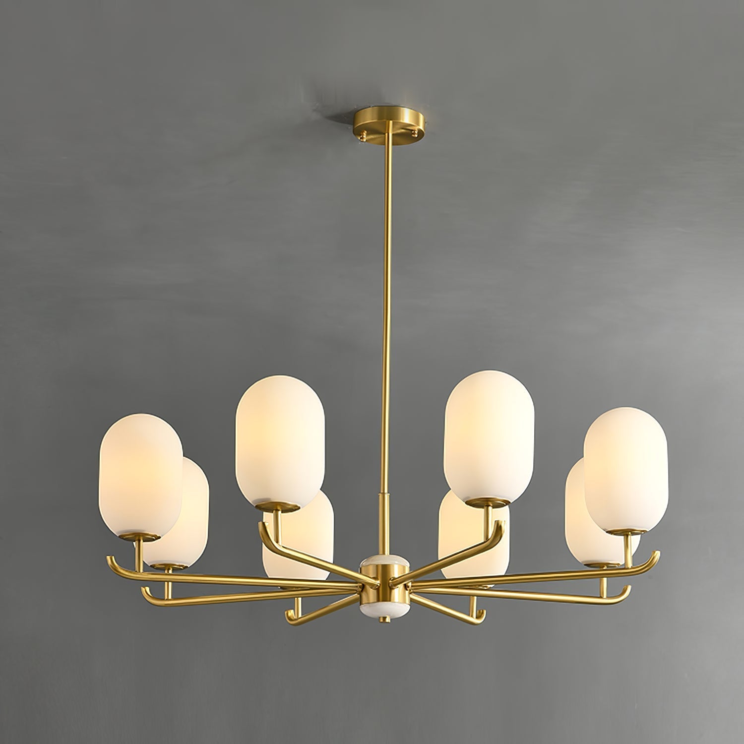 Sifuvyn Modern Geometric Glass Chandelier - Letslighting