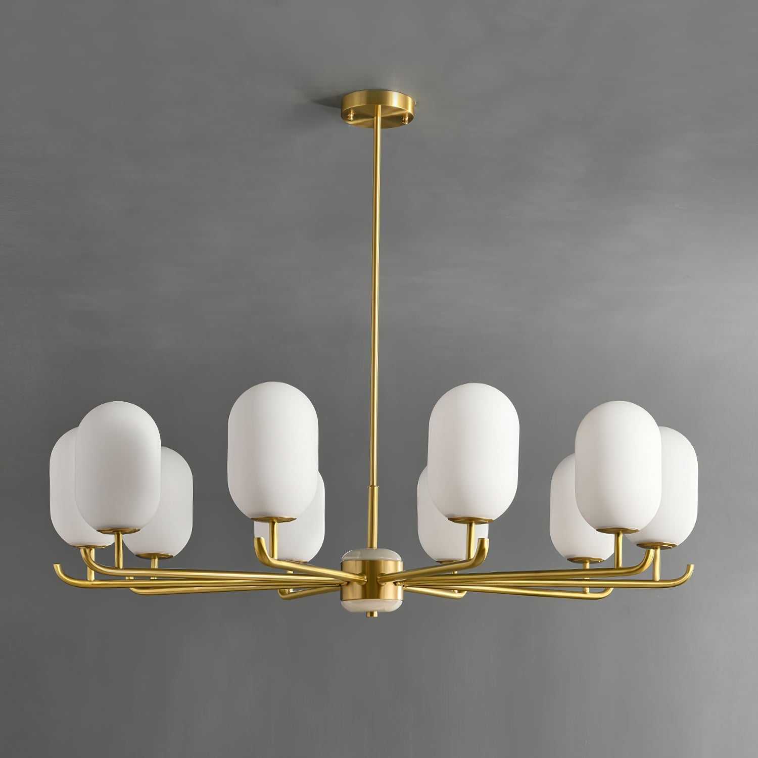 Sifuvyn Modern Geometric Glass Chandelier - Letslighting