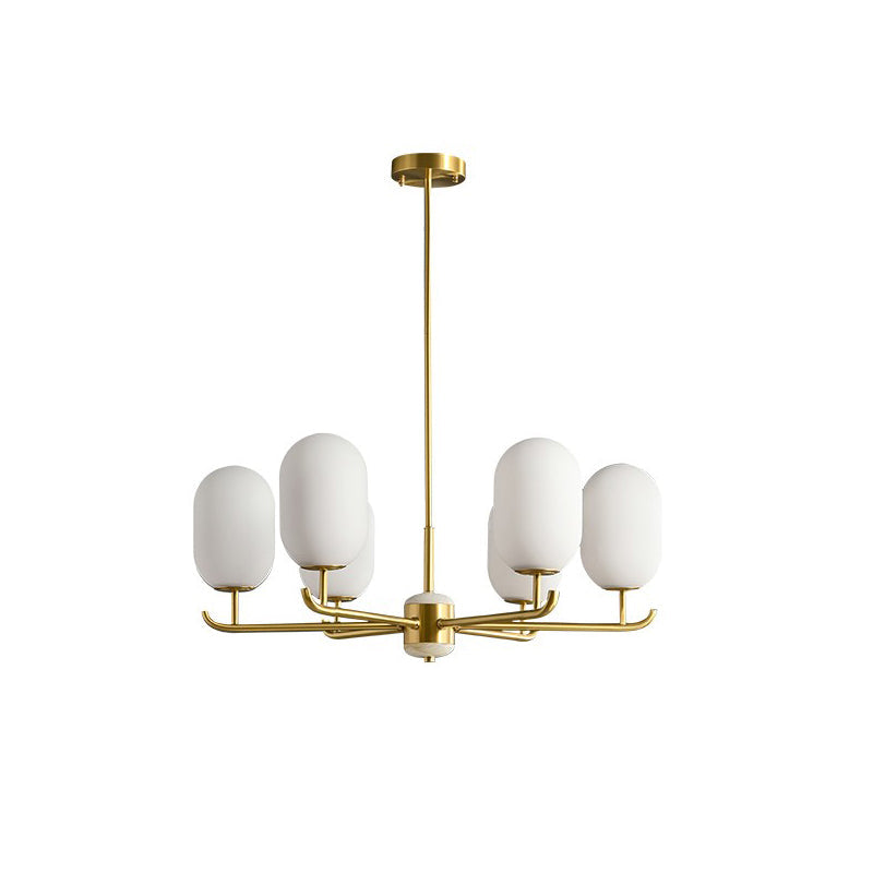 Sifuvyn Modern Geometric Glass Chandelier - Letslighting