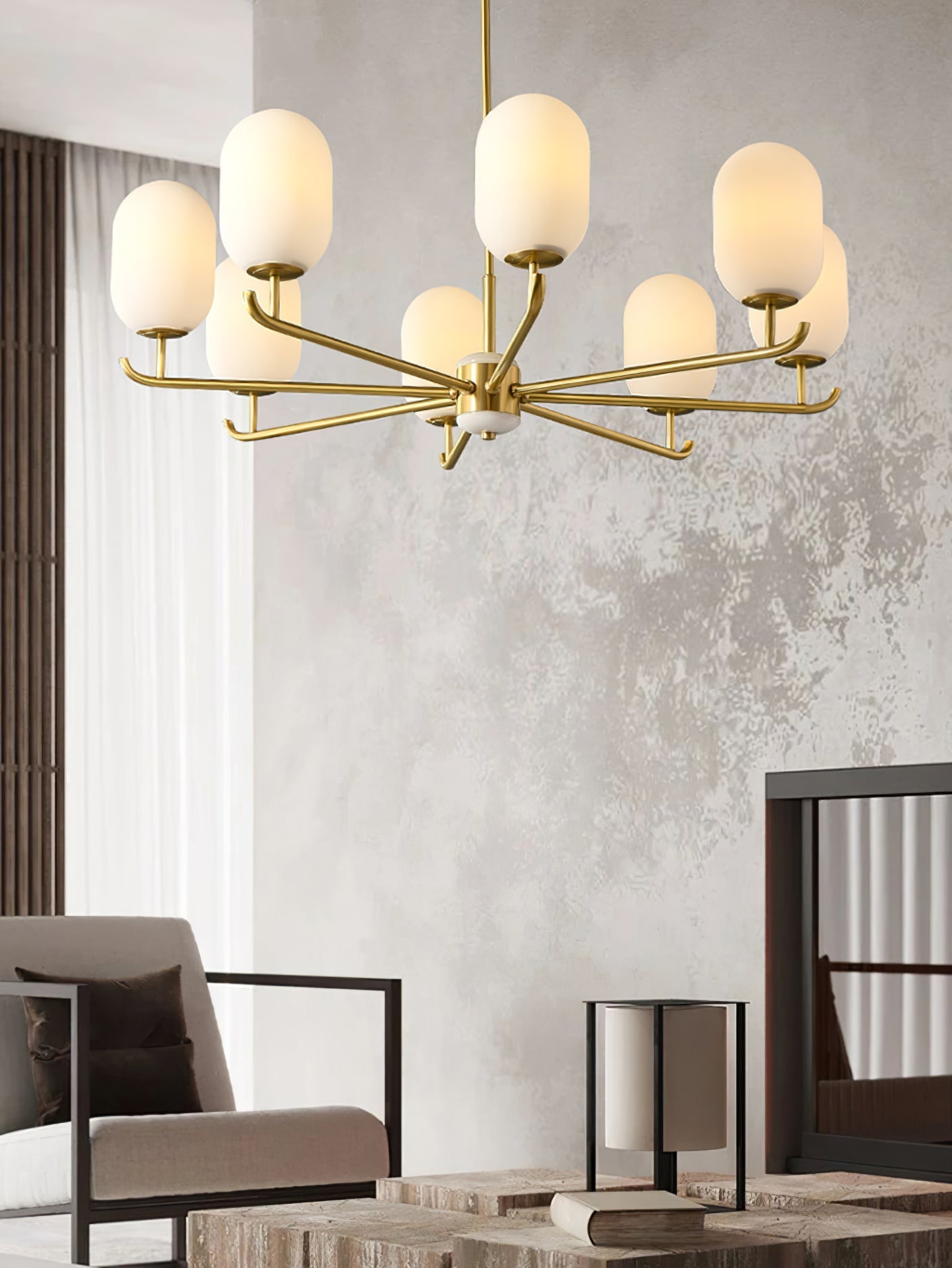 Sifuvyn Modern Geometric Glass Chandelier - Letslighting