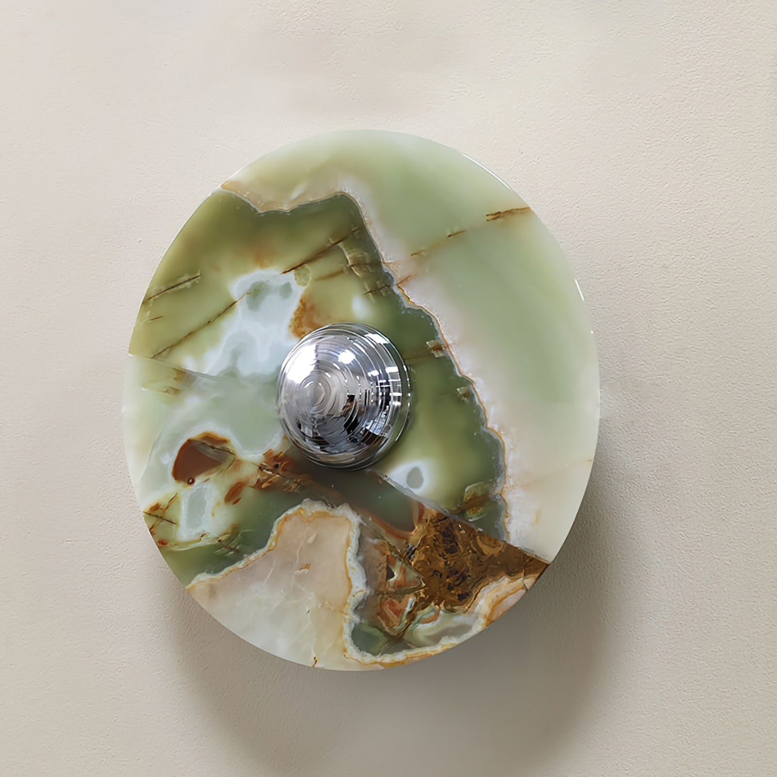 Alba Wall Lamp Green Marble Modern - Letslighting