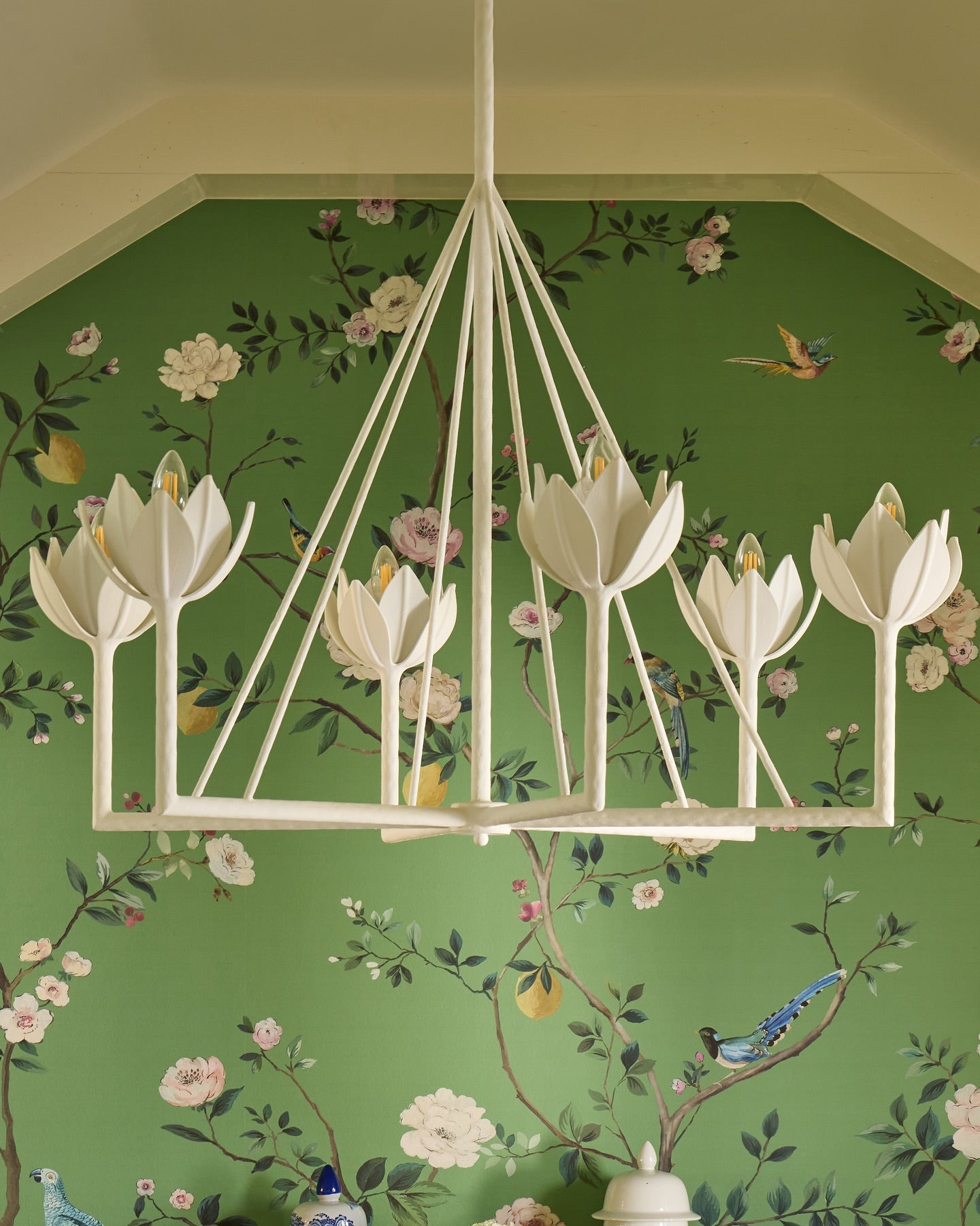 Alberto Modern Minimalist Floral Brass Chandelier - Letslighting