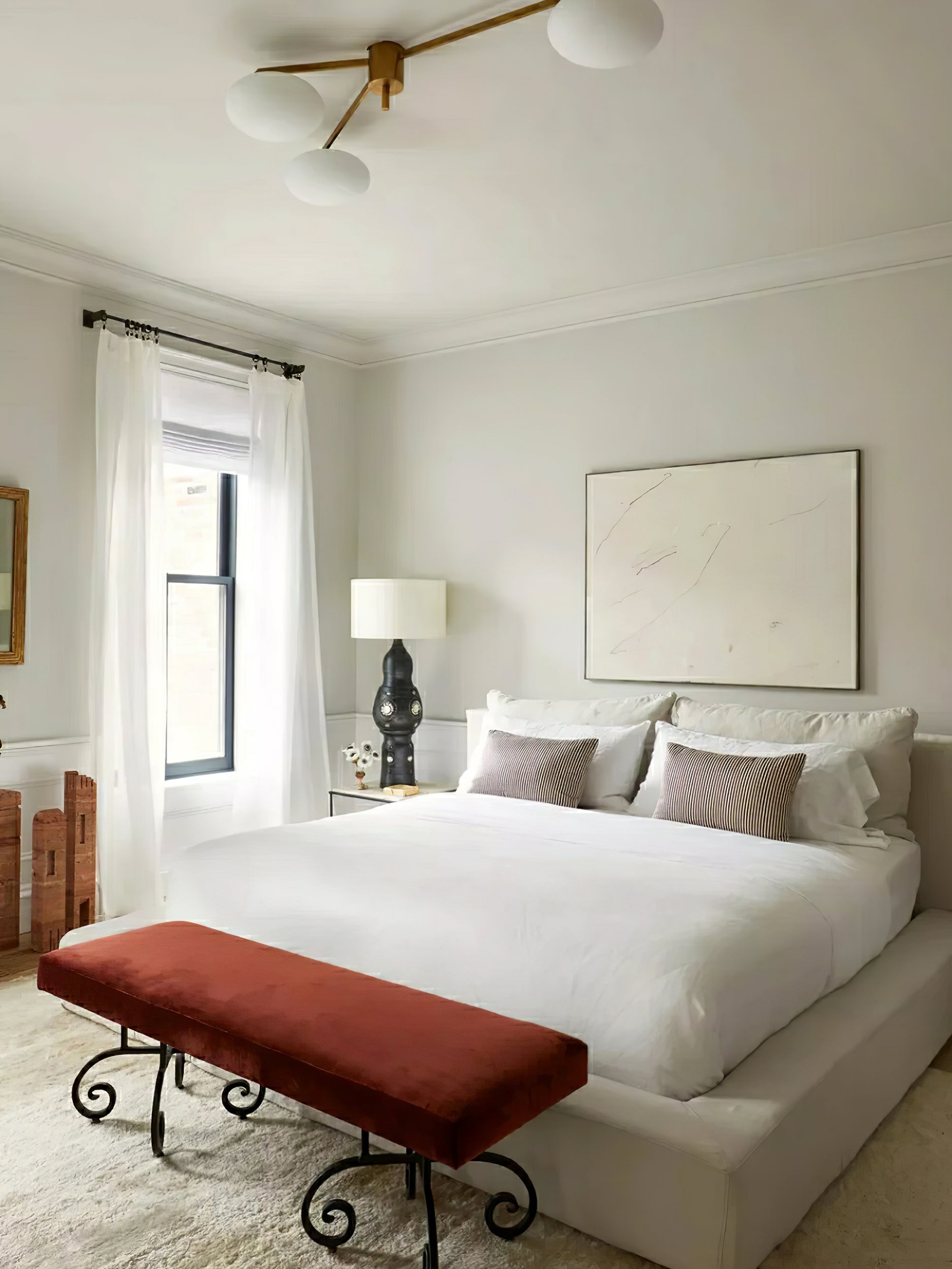 Alby Ceiling Lamp Modern Brass Flush Mount Light - Letslighting