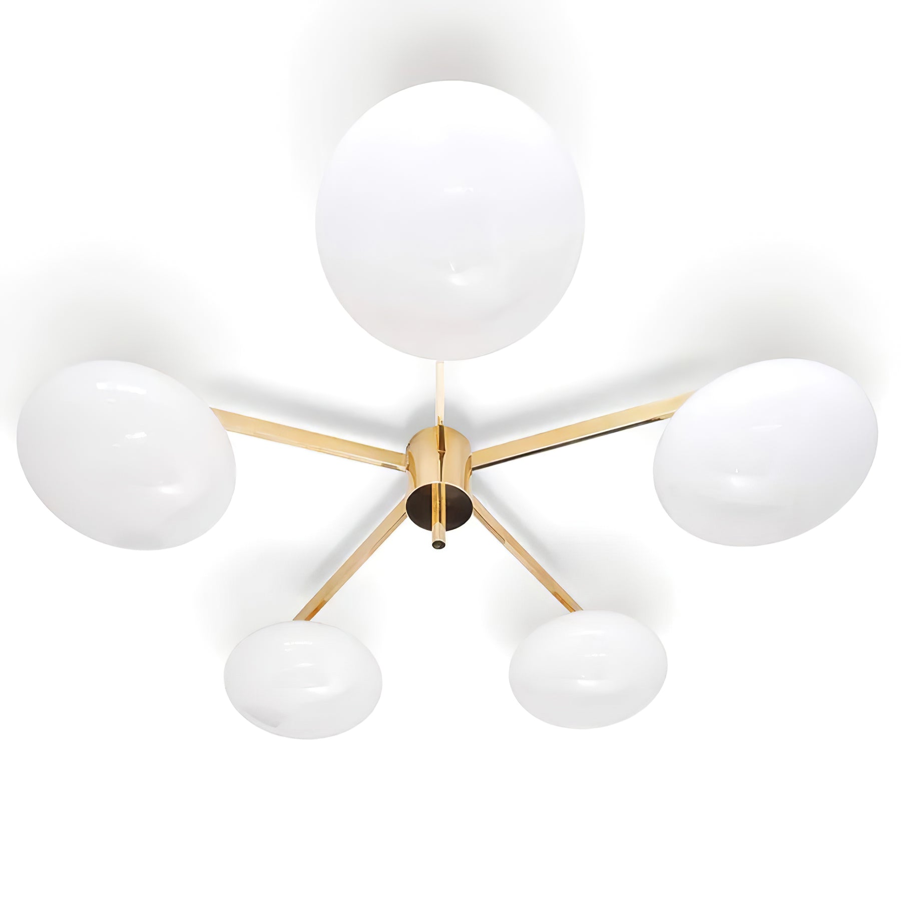 Alby Ceiling Lamp Modern Brass Flush Mount Light - Letslighting