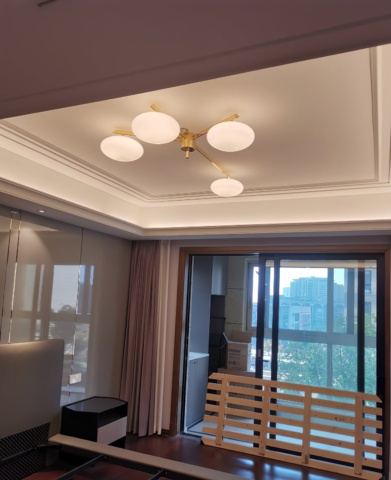 Alby Ceiling Lamp Modern Brass Flush Mount Light - Letslighting