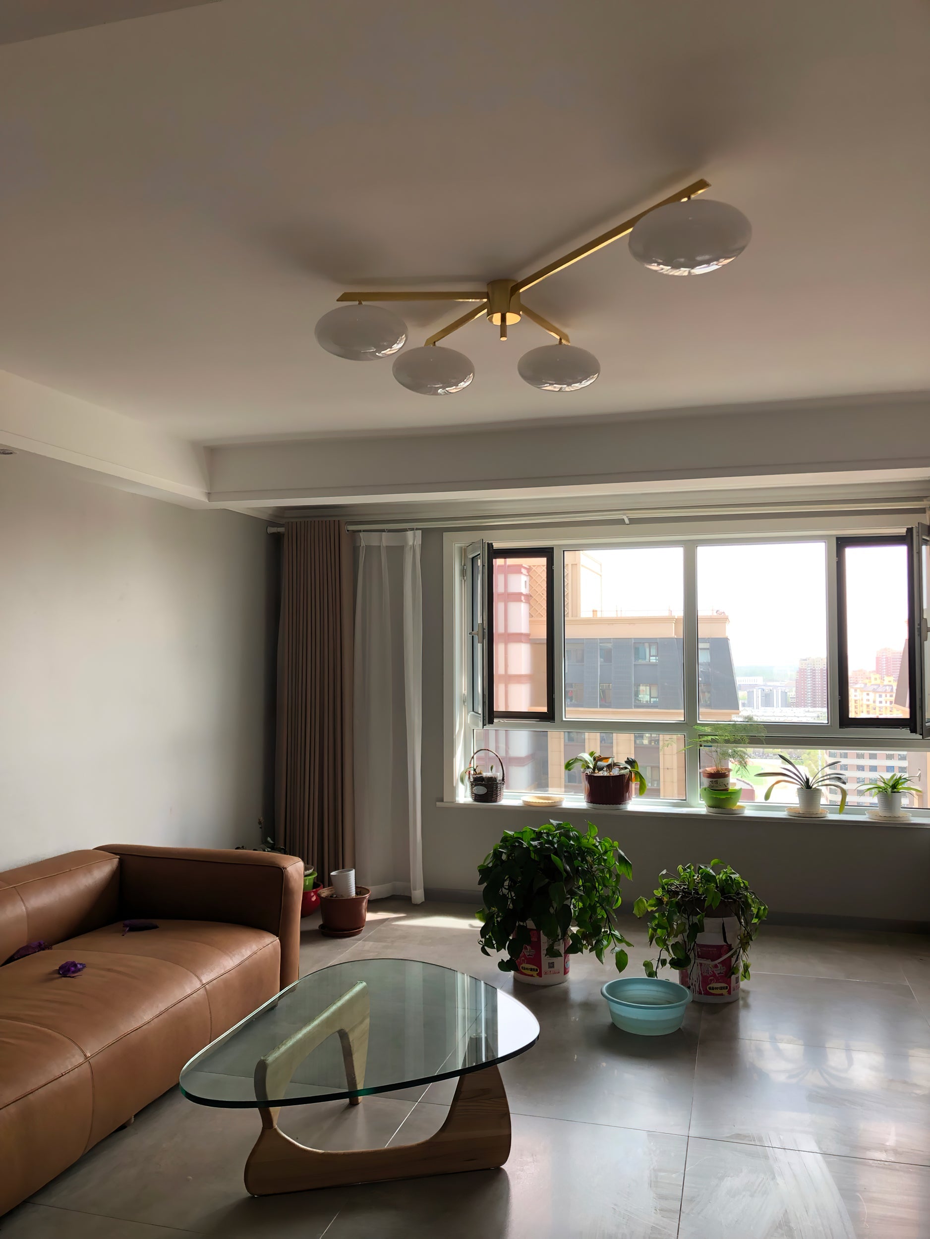Alby Ceiling Lamp Modern Brass Flush Mount Light - Letslighting