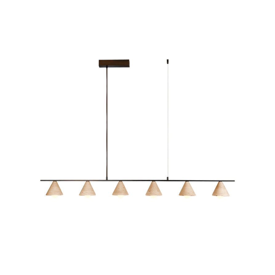 Uni Minimalist Travertine Pendant Light - Letslighting
